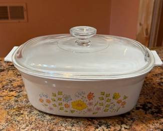 Corningware Spring Meadows Covered Dish