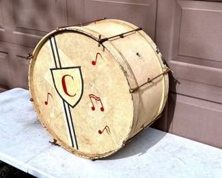 Large Painted Bass Drum