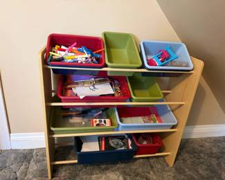 Storage Cubbies With Contents