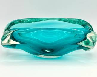 Murano Style Glass Ashtray