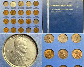 (85) Lincoln Head Cents in 1941- Whitman Coin Album Number Two