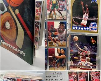 Binder of Sports Cards — NBA Basketball Large Collection