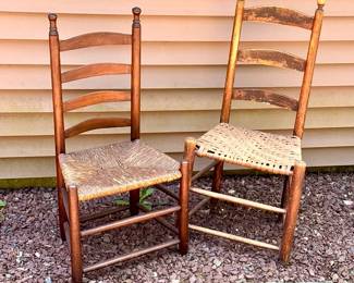 (2) Ladderback chairs