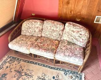Wicker Style Patio Couch
