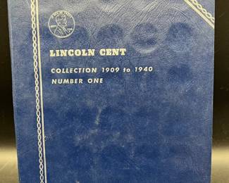 (3) Wheat Pennies in Whitman Coin Album — Lincoln Cents 1909-1940 — Incomplete