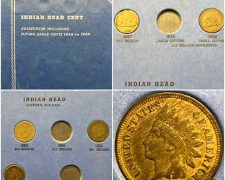 (29) Indian Head Cent Collection incl. Flying Eagle Cents in Whitman Coin Album 1856-1909