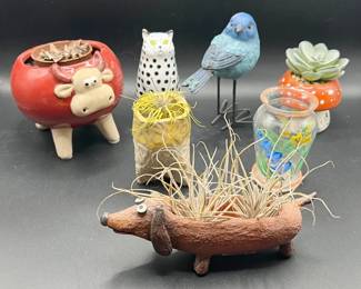 Decorative Animal Collectibles & Miniature Succulent Planters