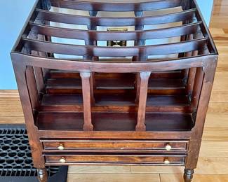 Regency Period Mahogany Canterbury, Circa 1820