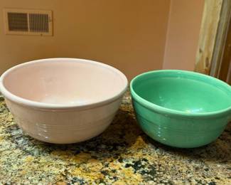 (2) Vintage Fiestaware Mixing Bowls