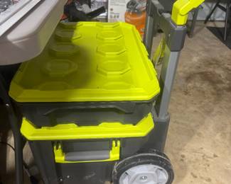 Ryobi work case on wheels