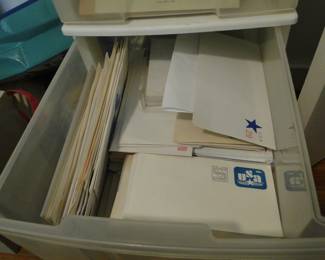 Post cards, stamped envelopes