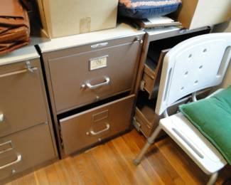 File cabinets, shower chair