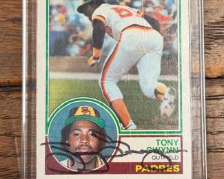 Signed, Tony Gwynn Card!