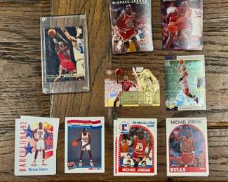 Lots of Michael Jordan basketball cards!