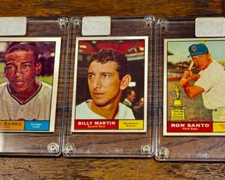 Ernie Banks, Billy Martin, Ron Santo