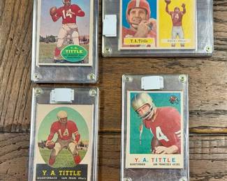 Y.A. Tittle Cards - Lots!