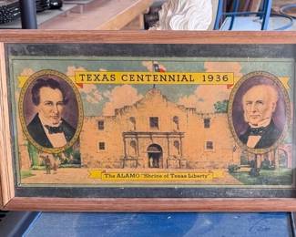 Texas Centennial Framed Poster