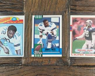 Lots of Dallas Cowboy cards - Emmitt Smith, Michael Irvin, Troy Aikman