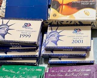 Lots of US Mint Coin Proof Sets
