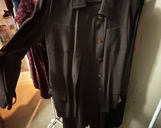 Dark Grey Structured Utility Jacket with Chest Pockets