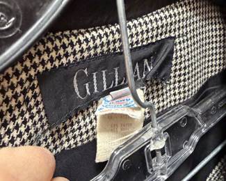 Wool Rayon Houndstooth Blazer by Gillian