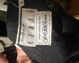 Ann Tjian for Kenar Saks Fifth Avenue Tailored Wool Skirt
