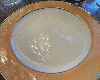 $8-15 each,  Shenango China Peach Band Dining Piece