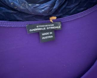 Purple Knit Top by Strenesse Gabriele Strehle