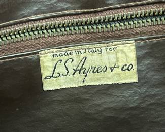 Brown Leather Italian Handbag for L.S. Ayres and Co