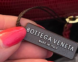 $450, Bottega Veneta Red Bag 