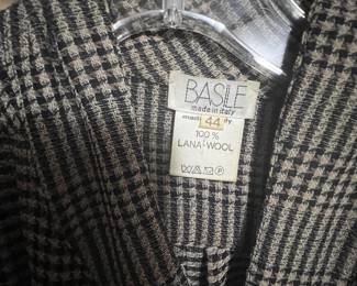 Basile Italian Houndstooth Lana Wool Tailored Blazer