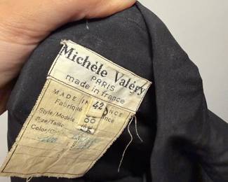 Michèle Valéry Paris Navy Wool Blazer Made in France