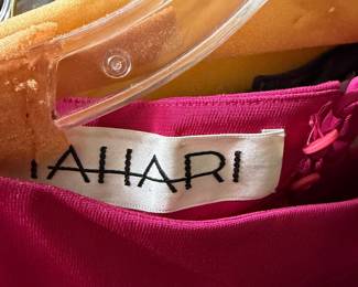 Tahari Hot Pink Sleeveless Structured Garment