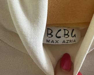 Cream Ribbed Knit BCBG Max Azria Top