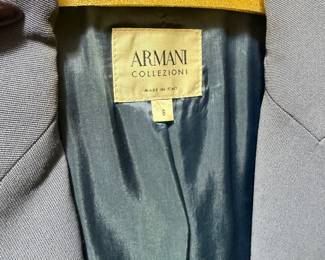 Armani Collezioni Periwinkle Italian Wool Blazer