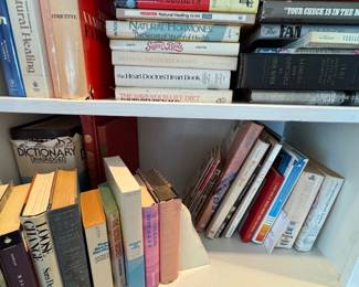 Collection of Assorted Health Reference and Fiction Books