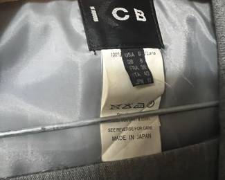 iCB Gray Wool Blazer Made in Japan