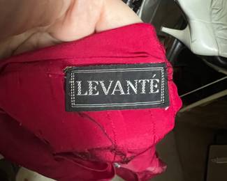 Red Levanté Fabric Garment
