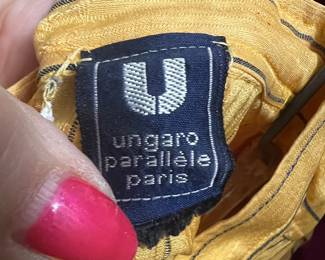 Yellow Pinstripe Ungaro Parallèle Paris Jacket