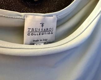 Trussardi Collection Ice Blue Sleeveless Top Made in Italy