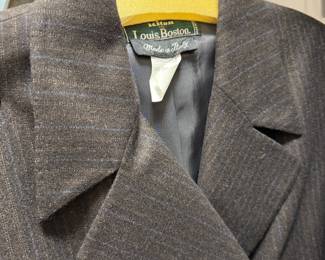 Kiton for Louis Boston Pinstripe Wool Suit Jacket