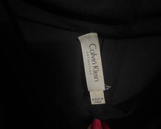 Black Woven Calvin Klein Collection Garment