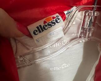 Red and White Ellesse Sportswear Track Jacket