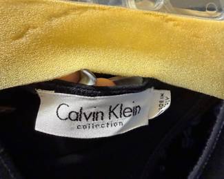 Calvin Klein Collection Black Made in Italy Designer Garment