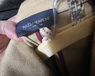 Piazza Sempione Camel Wool Jacket Made in Italy