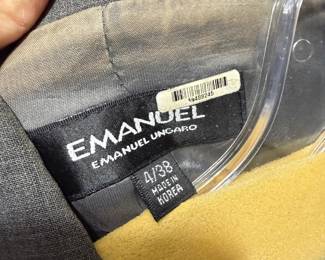 EMANUEL Emanuel Ungaro Gray Tailored Jacket Size 4/38