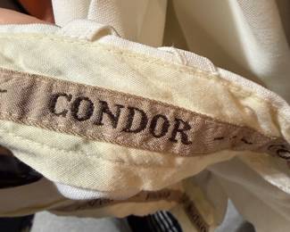 Cream Fabric Tailored Trousers