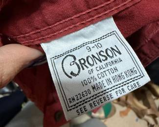 Cotton Garment by Bronson of California