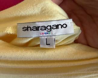 Pale Yellow Sharagano Knit Top Size Large