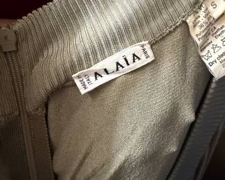 Alaïa Paris Italian Ribbed Viscose Blend Garment